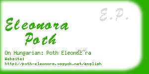 eleonora poth business card